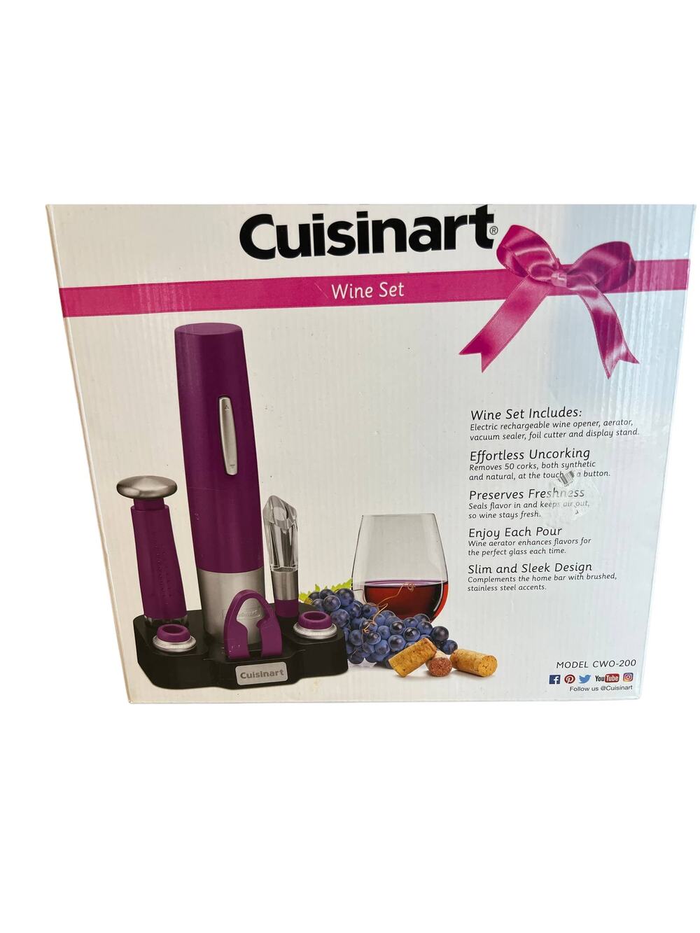 Cuisinart Electric Wine Opener Gift Set